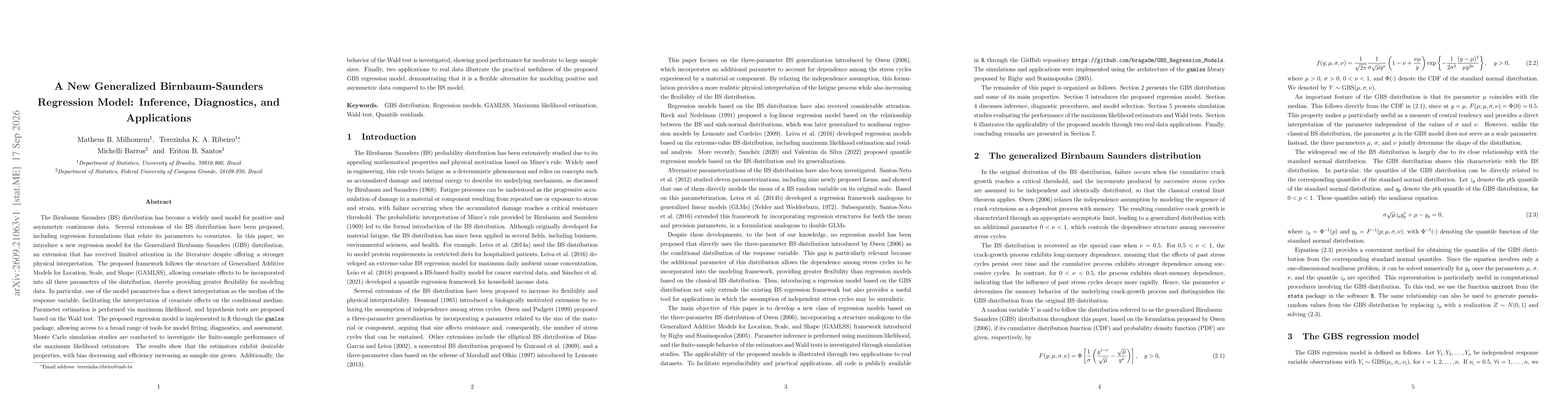 Thumbnail for A New Generalized Birnbaum-Saunders Regression Model: Inference, Diagnostics, and Applications