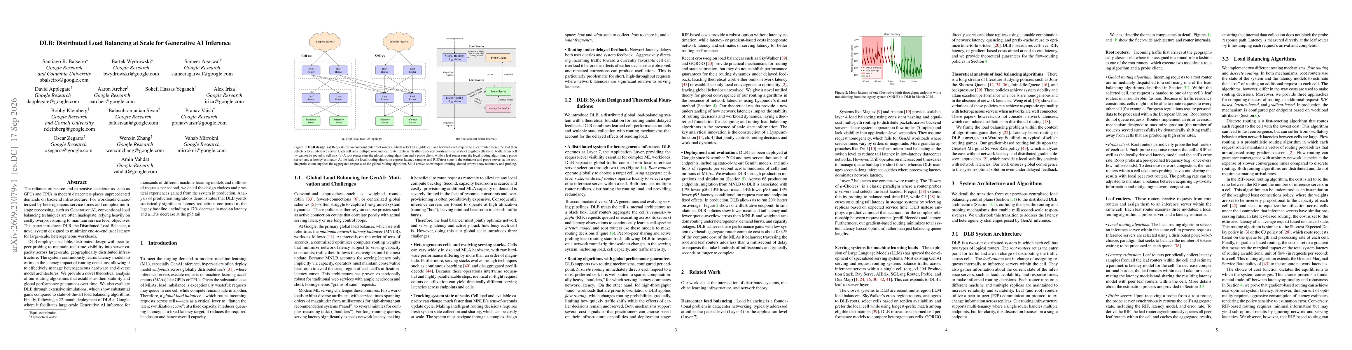Thumbnail for DLB: Distributed Load Balancing at Scale for Generative AI Inference