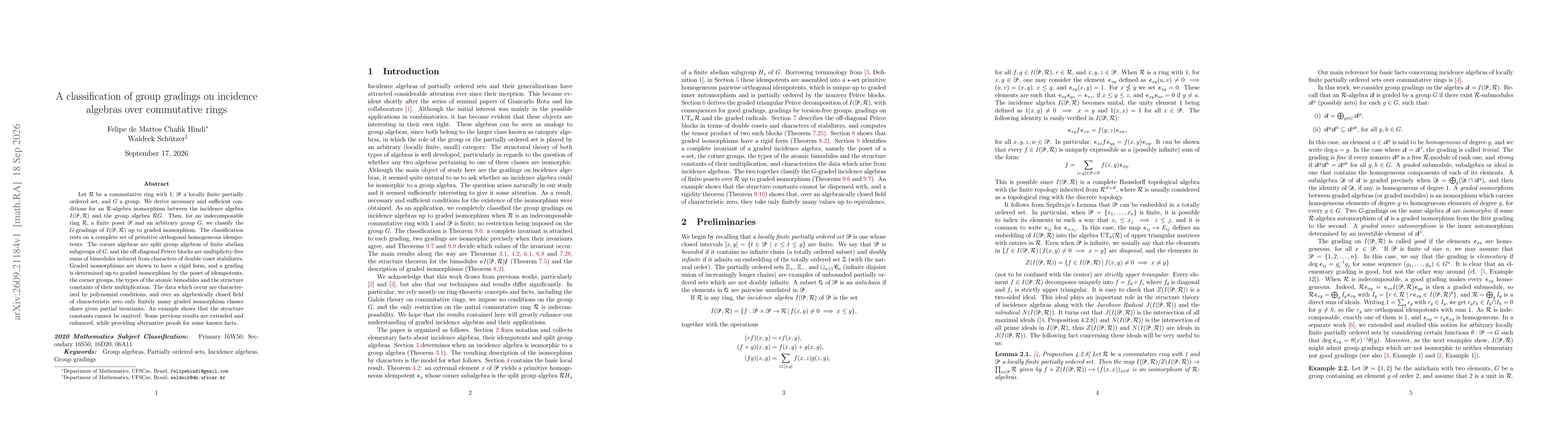 Thumbnail for A classification of group gradings on incidence algebras over commutative rings