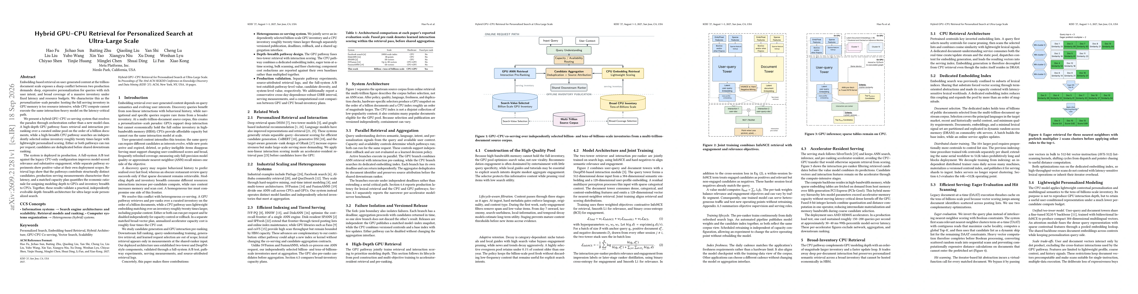 Thumbnail for Hybrid GPU-CPU Retrieval for Personalized Search at Ultra-Large Scale