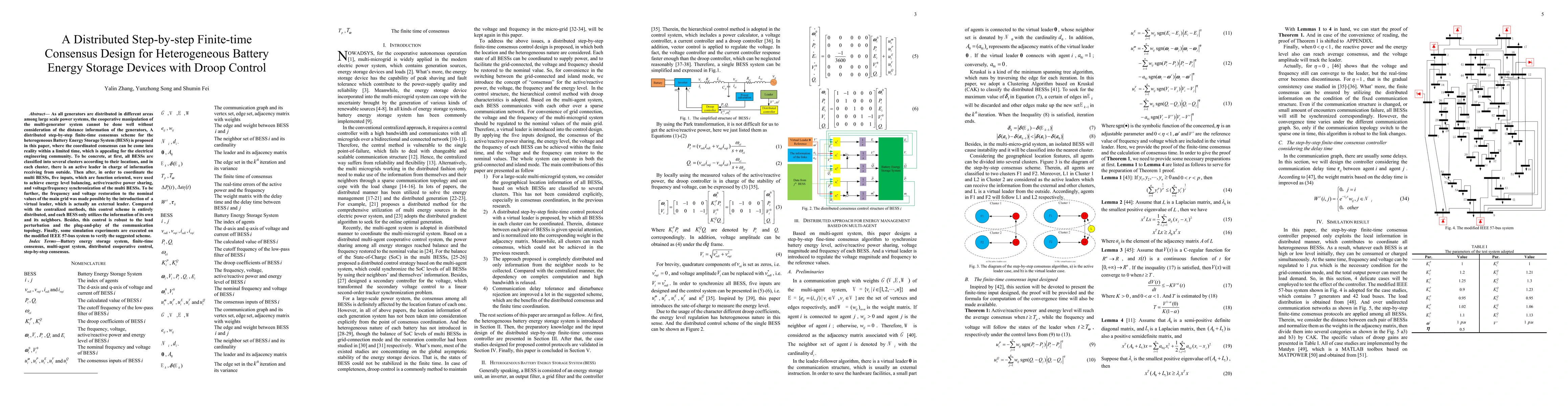 Thumbnail for A Distributed Step-by-step Finite-time Consensus Design for Heterogeneous Battery Energy Storage Devices with Droop Control