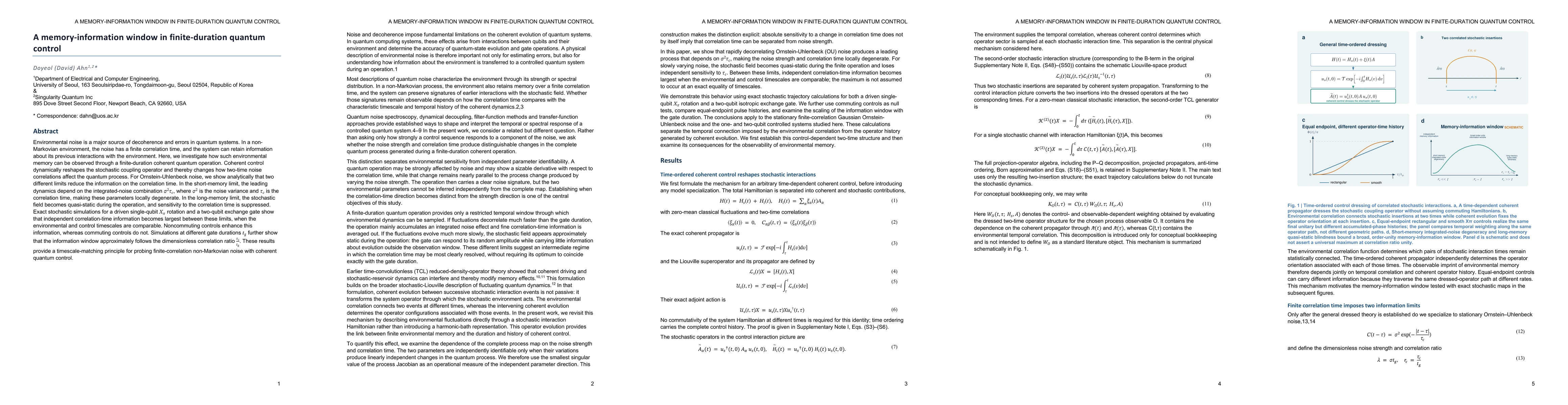 Thumbnail for A memory-information window in finite-duration quantum control
