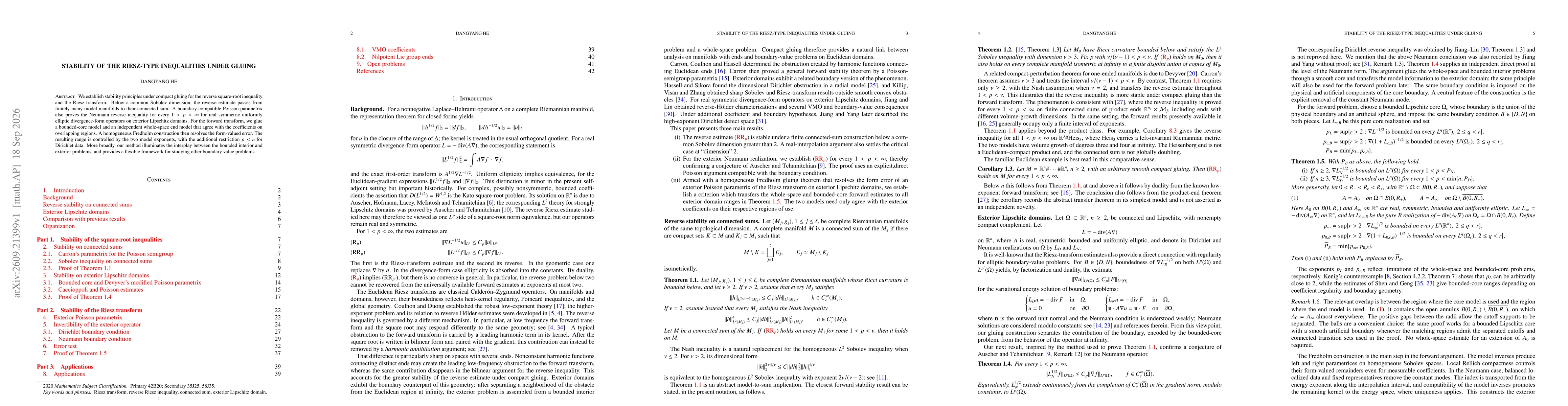 Thumbnail for Stability of the Riesz-type inequalities under gluing