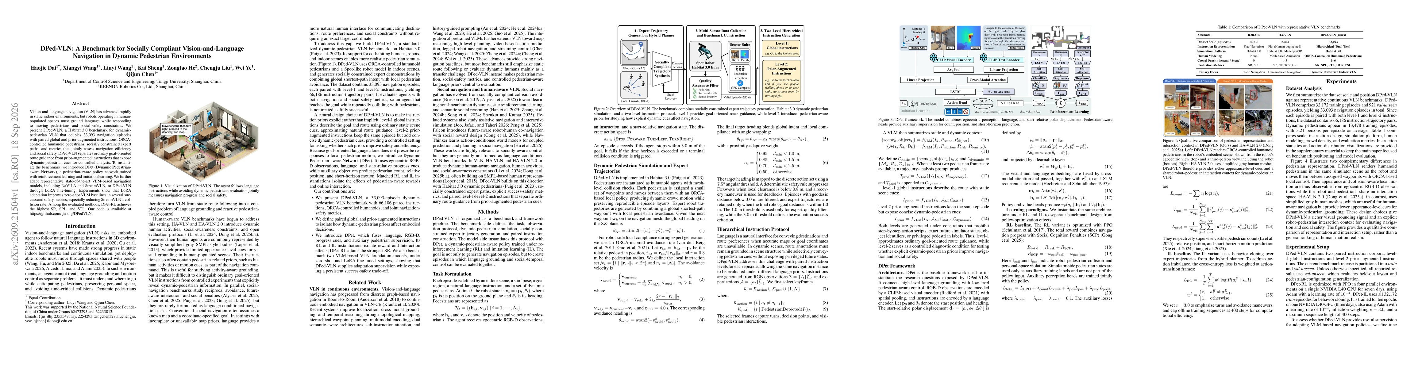 Thumbnail for DPed-VLN: A Benchmark for Socially Compliant Vision-and-Language Navigation in Dynamic Pedestrian Environments