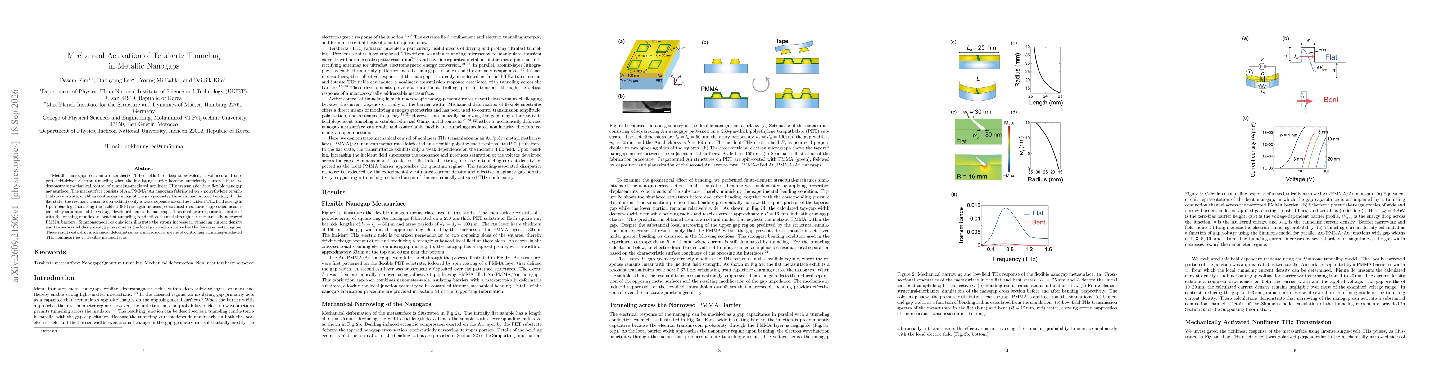 Thumbnail for Mechanical Activation of Terahertz Tunneling in Metallic Nanogaps