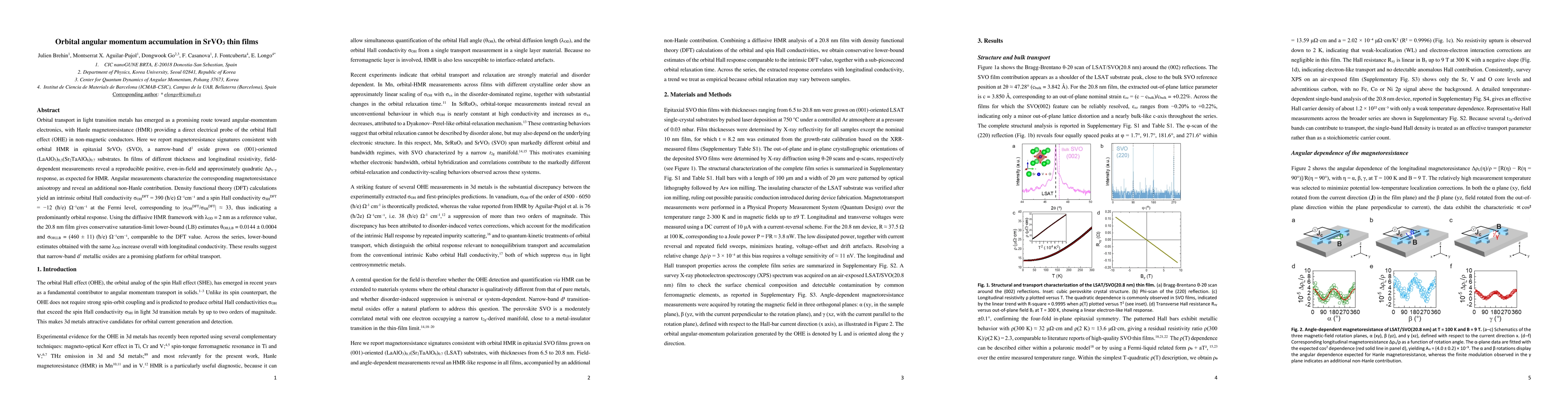 Thumbnail for Orbital angular momentum accumulation in SrVO3 thin films