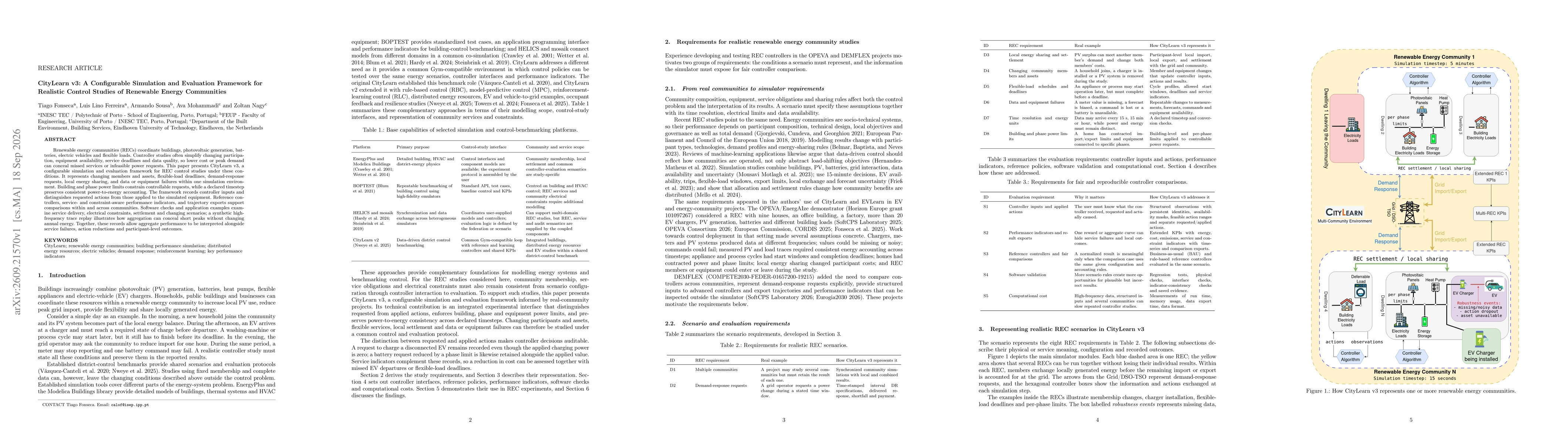 Thumbnail for CityLearn v3: A Configurable Simulation and Evaluation Framework for Realistic Control Studies of Renewable Energy Communities