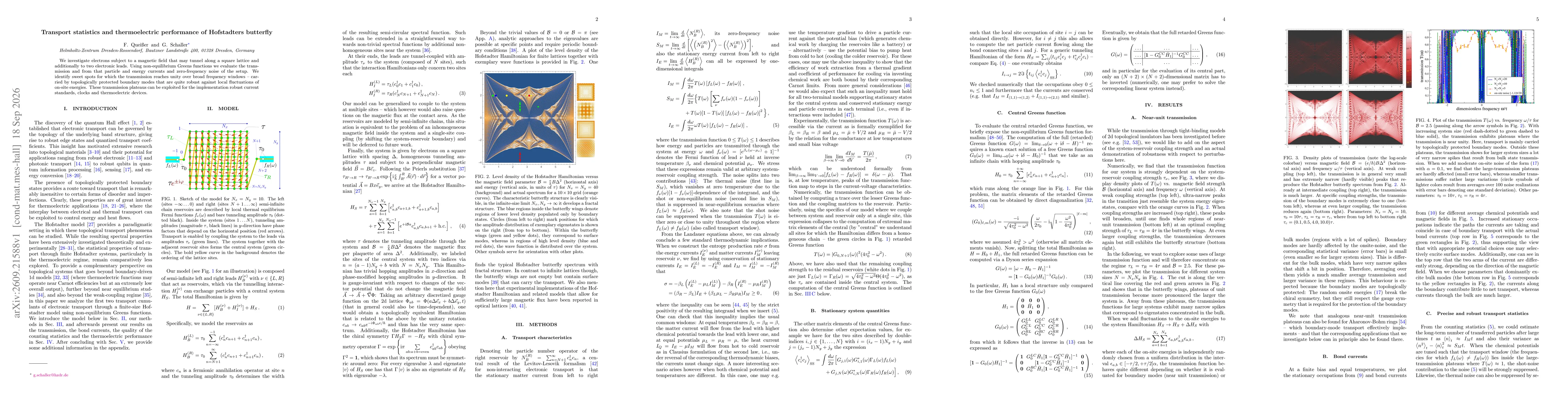 Thumbnail for Transport statistics and thermoelectric performance of Hofstadters butterfly