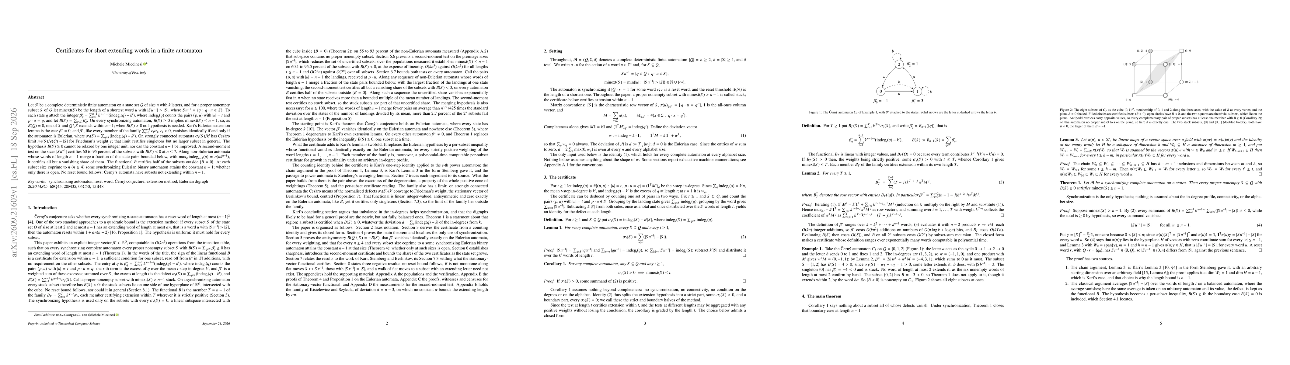 Thumbnail for Certificates for short extending words in a finite automaton