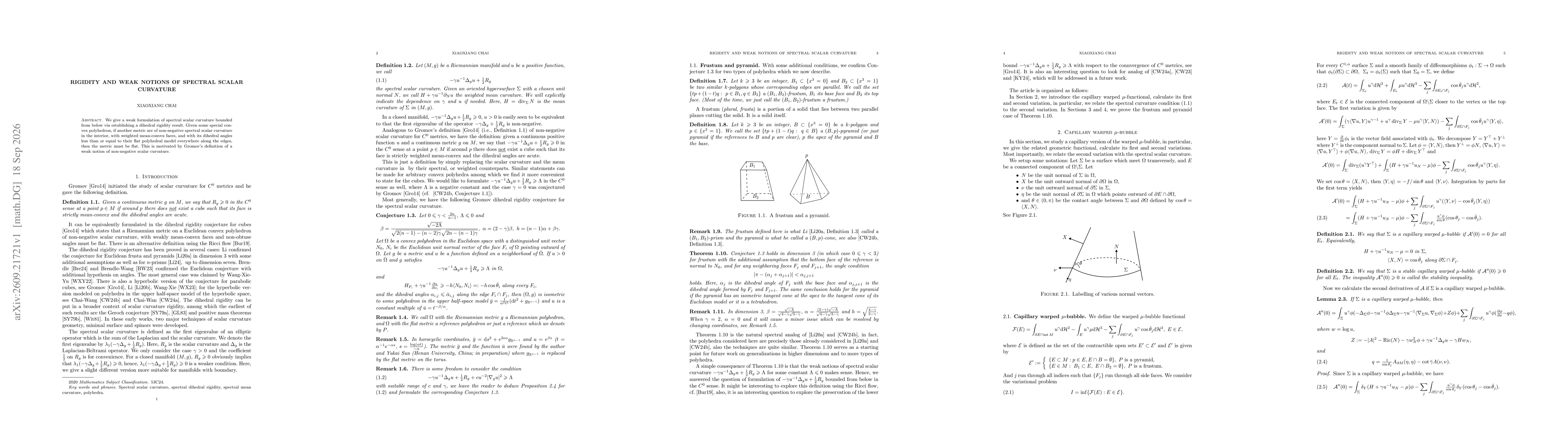 Thumbnail for Rigidity and weak notions of spectral scalar curvature