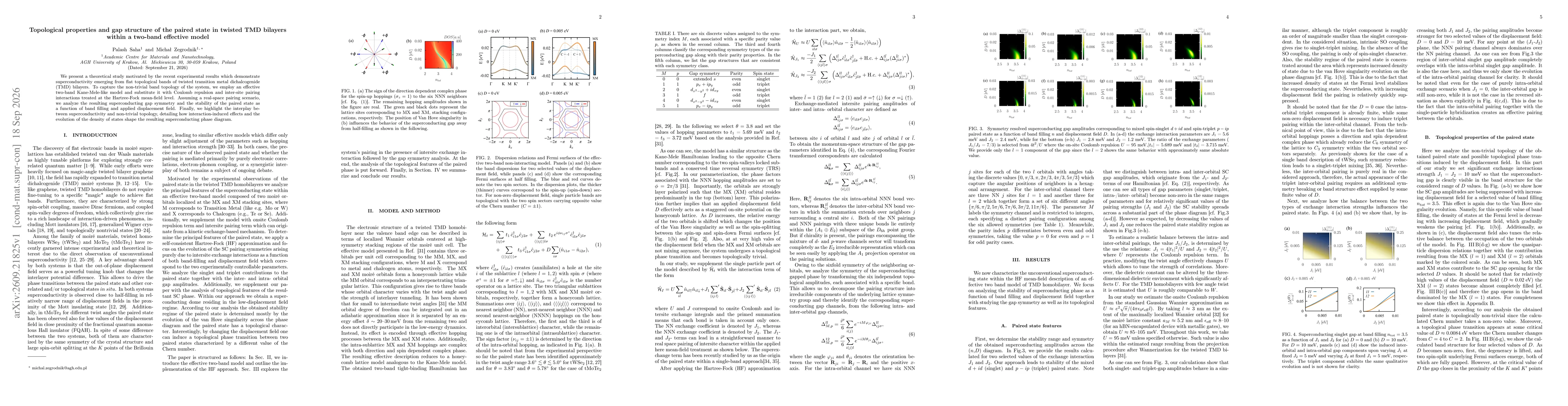 Thumbnail for Topological properties and gap structure of the paired state in twisted TMD bilayers within a two-band effective model