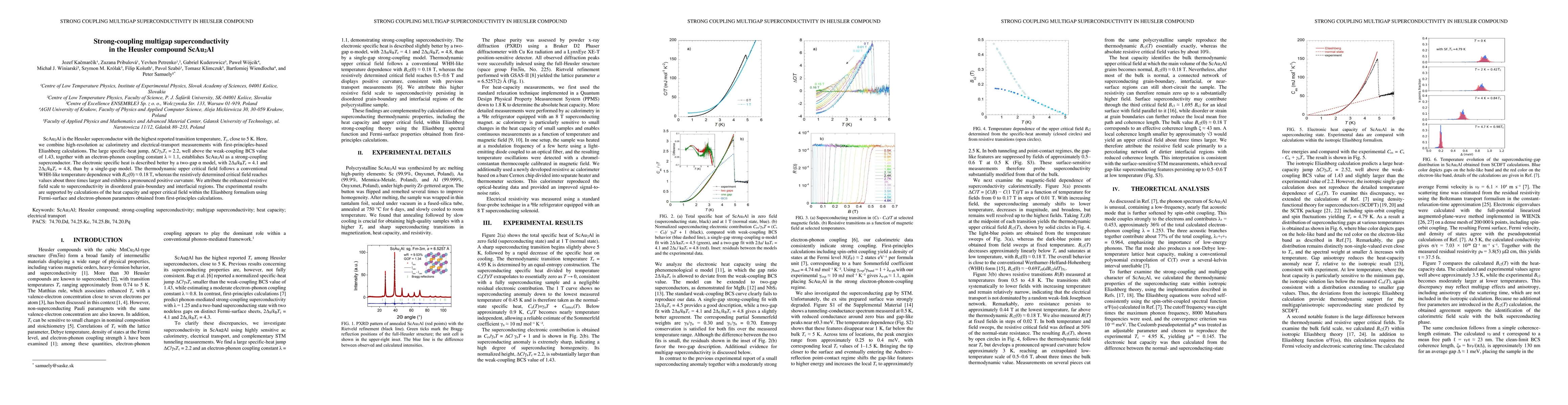 Thumbnail for Strong-coupling multigap superconductivity in the Heusler compound ScAu$_2$Al
