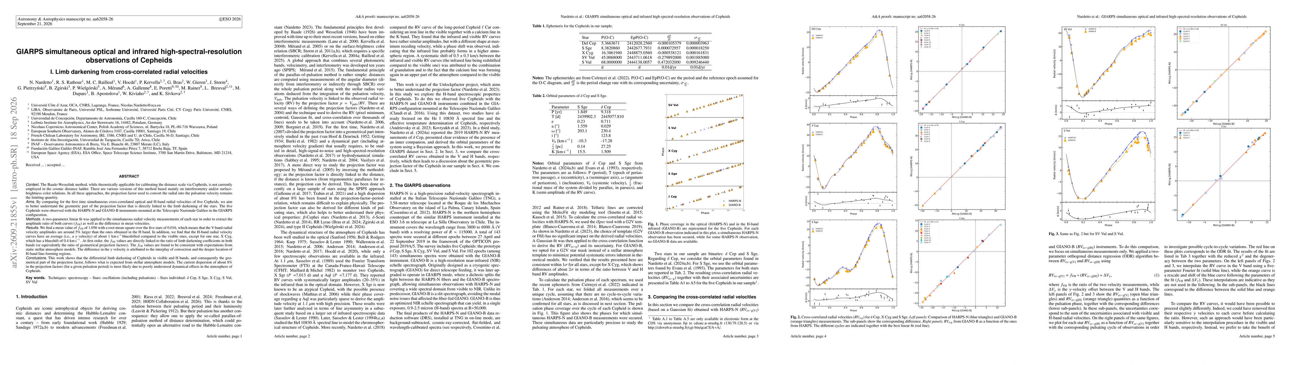 Thumbnail for GIARPS simultaneous optical and infrared high-spectral-resolution observations of Cepheids I. Limb darkening from cross-correlated radial velocities