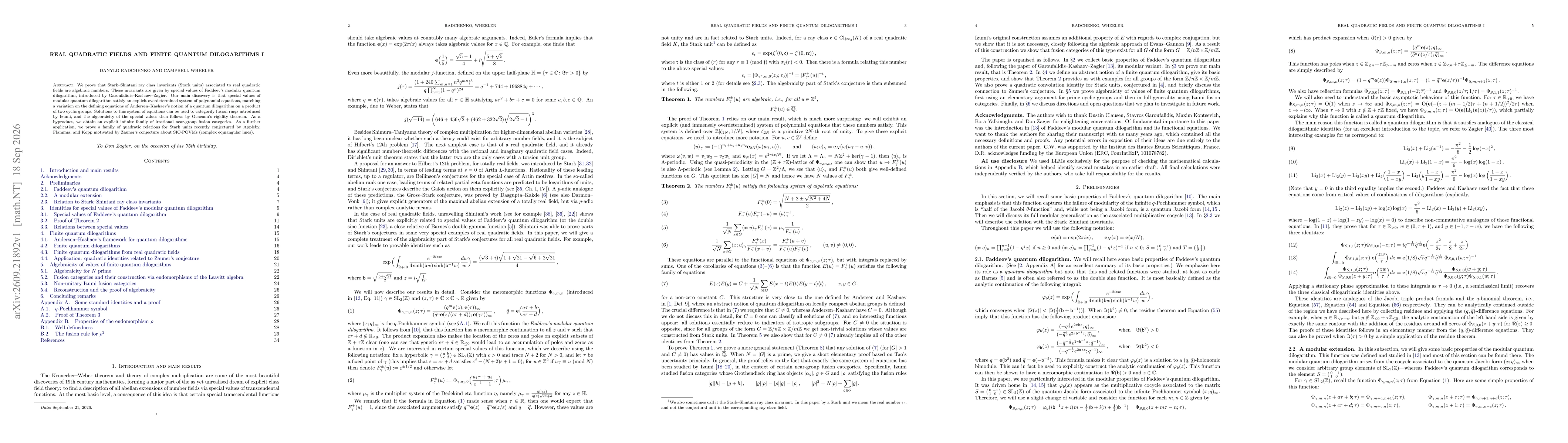 Thumbnail for Real quadratic fields and finite quantum dilogarithms I