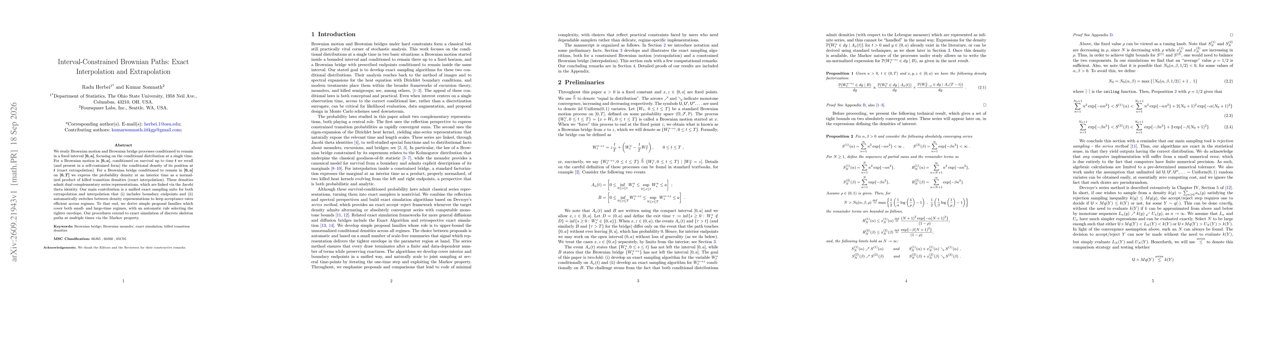 Thumbnail for Interval-Constrained Brownian Paths: Exact Interpolation and Extrapolation