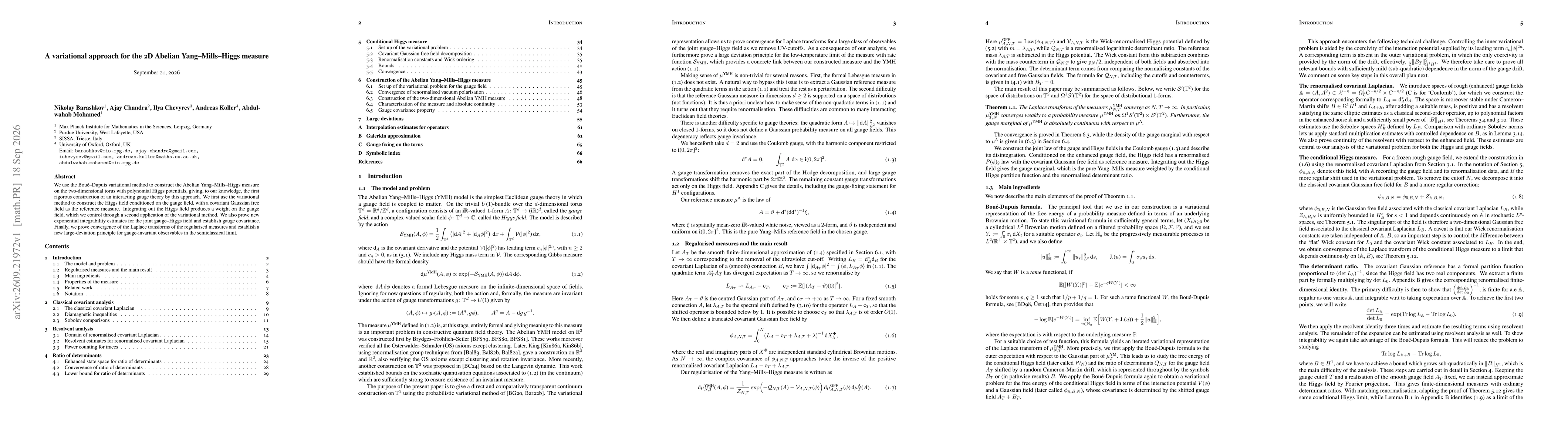 Thumbnail for A variational approach for the 2D Abelian Yang-Mills-Higgs measure