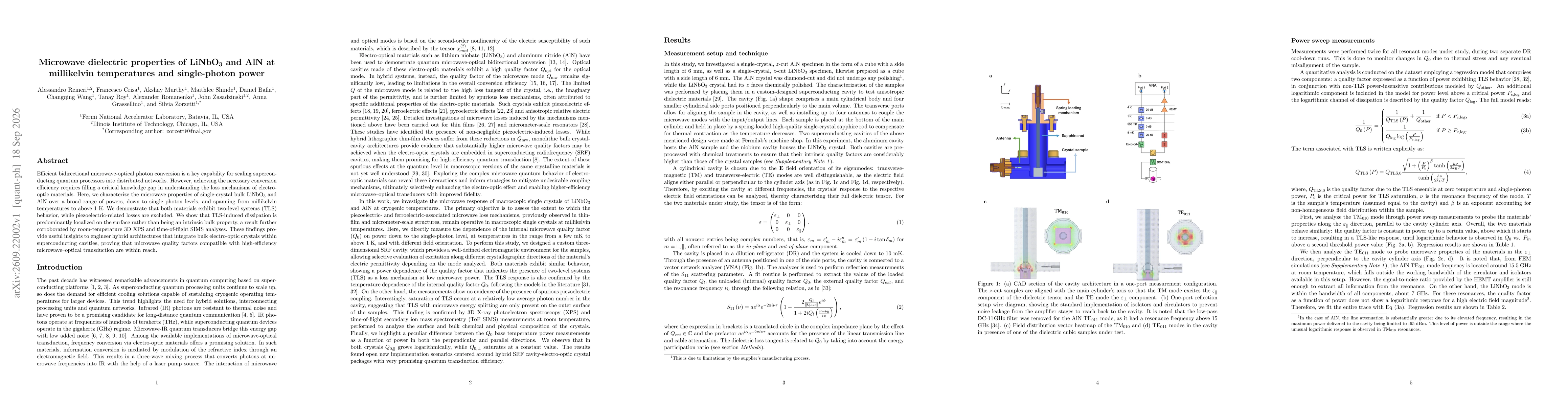 Thumbnail for Microwave dielectric properties of LiNbO$_{\mathbf{3}}$ and AlN at millikelvin temperatures and single-photon power