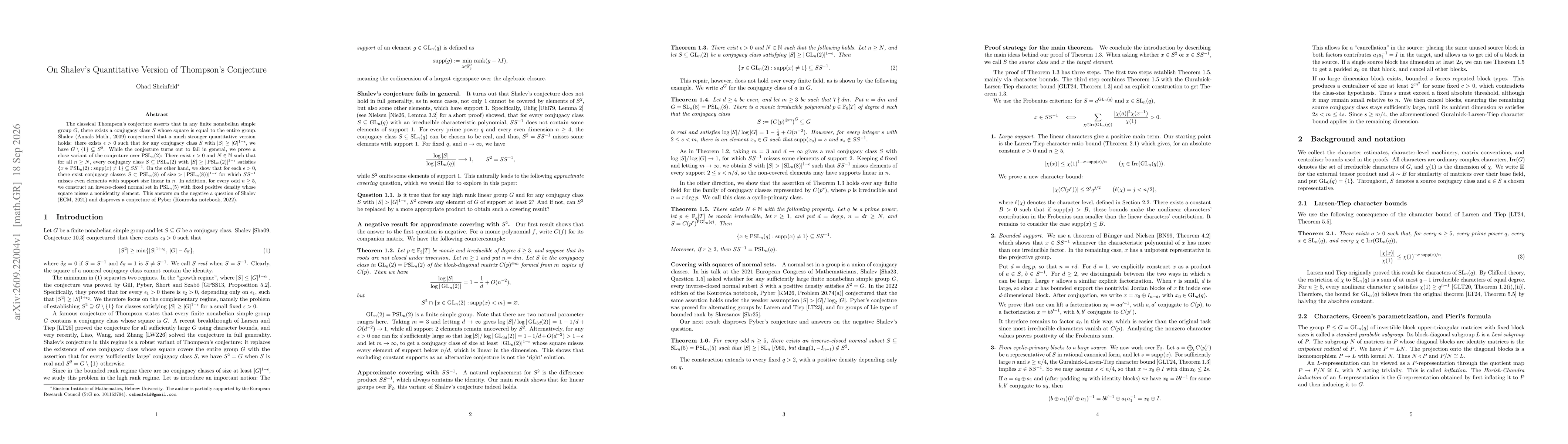 Thumbnail for On Shalev's Quantitative Version of Thompson's Conjecture