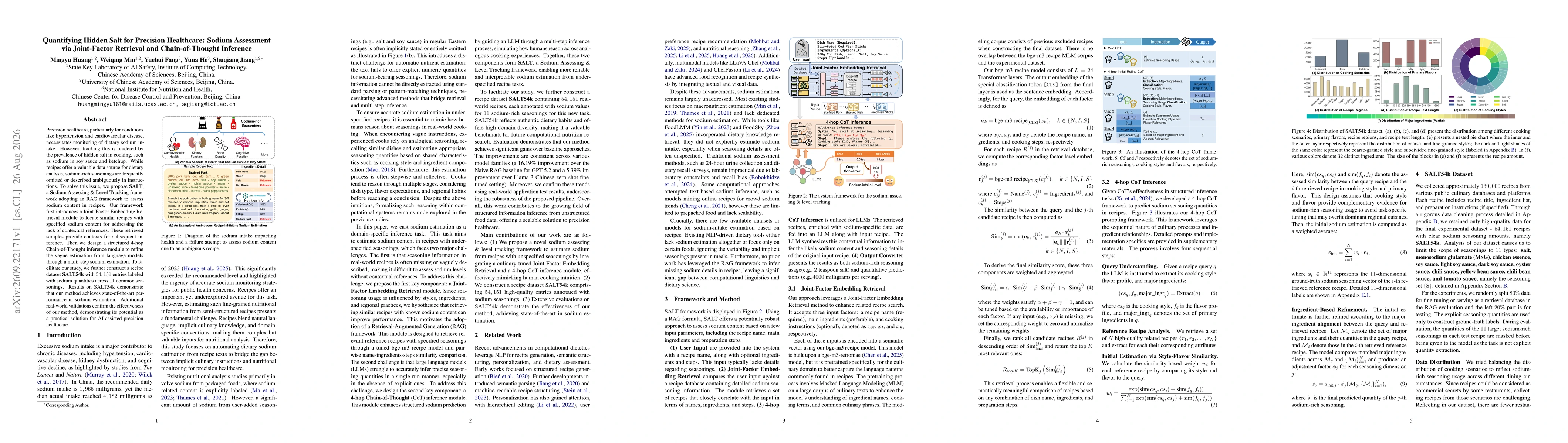 Thumbnail for Quantifying Hidden Salt for Precision Healthcare: Sodium Assessment via Joint-Factor Retrieval and Chain-of-Thought Inference