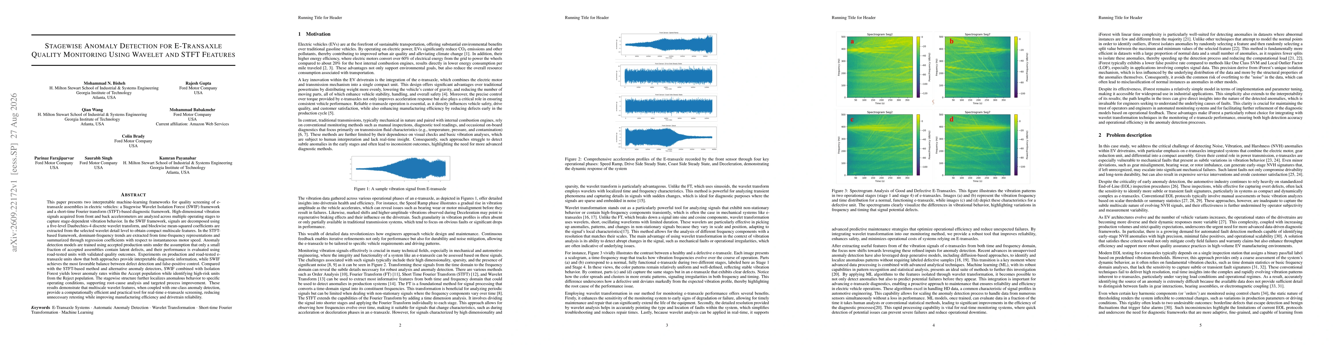 Thumbnail for Stagewise Anomaly Detection for E-Transaxle Quality Monitoring Using Wavelet and STFT Features