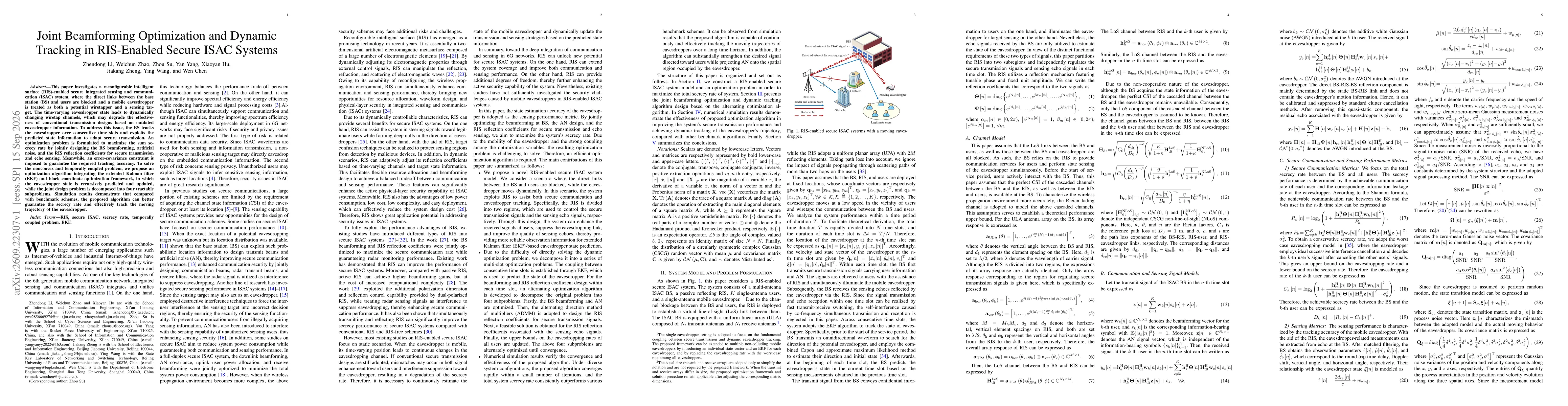 Thumbnail for Joint Beamforming Optimization and Dynamic Tracking in RIS-Enabled Secure ISAC Systems