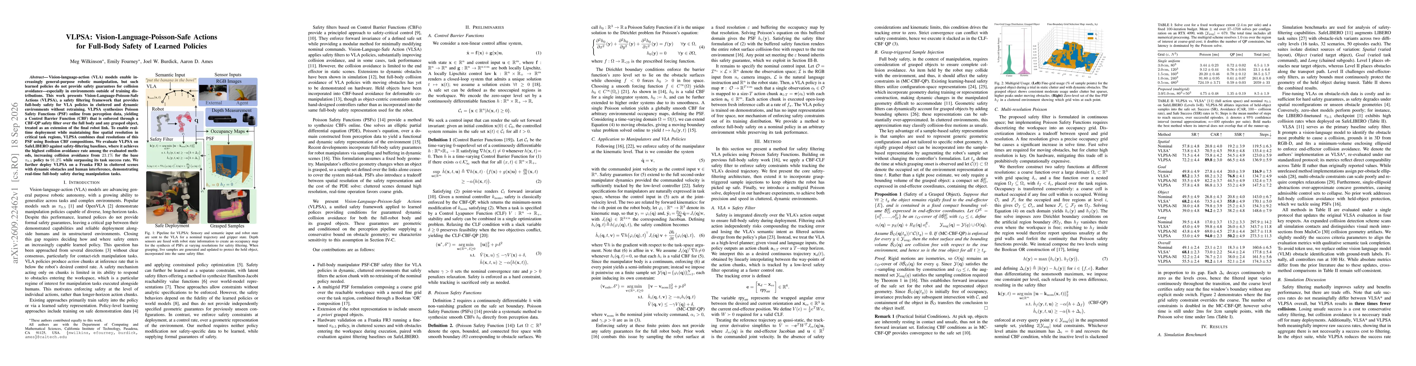 Thumbnail for VLPSA: Vision-Language-Poisson-Safe Actions for Full-Body Safety of Learned Policies