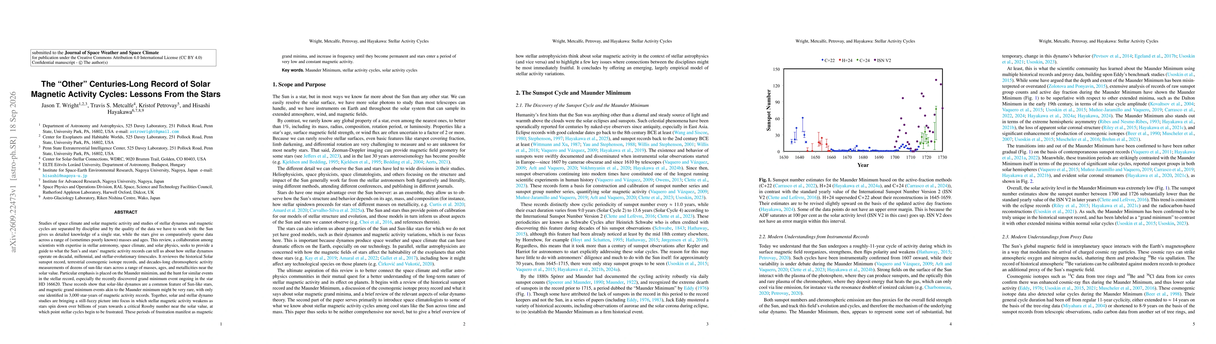 Thumbnail for The "Other" Centuries-Long Record of Solar Magnetic Activity Cycles: Lessons From the Stars