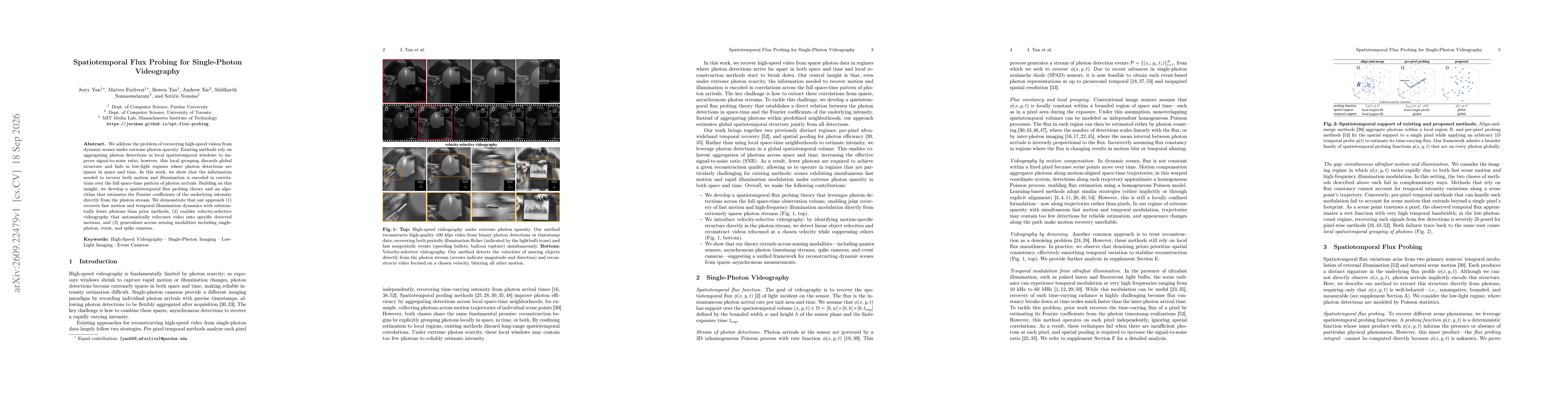 Thumbnail for Spatiotemporal Flux Probing for Single-Photon Videography