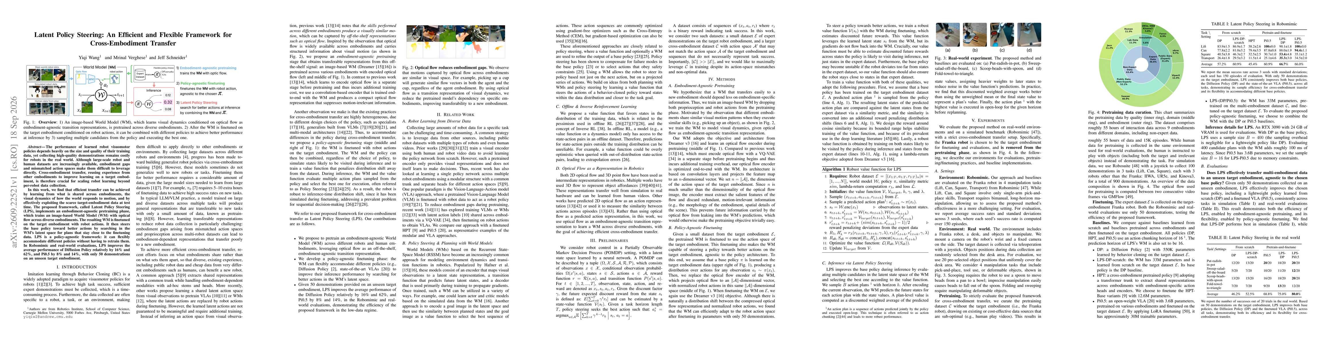 Thumbnail for Latent Policy Steering: An Efficient and Flexible Framework for Cross-Embodiment Transfer