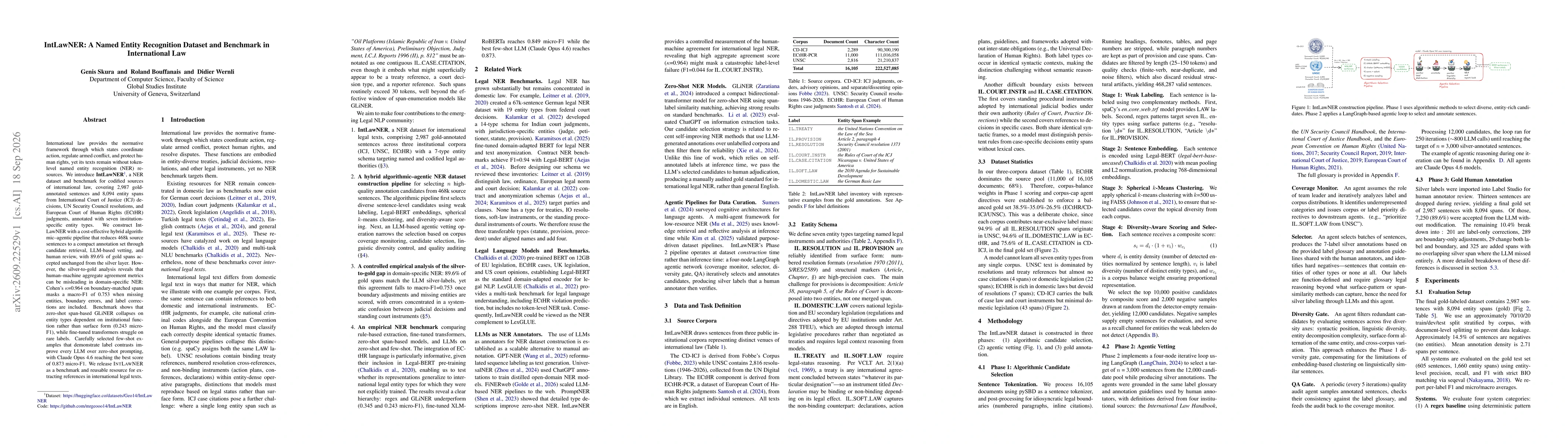 Thumbnail for IntLawNER: A Named Entity Recognition Dataset and Benchmark in International Law