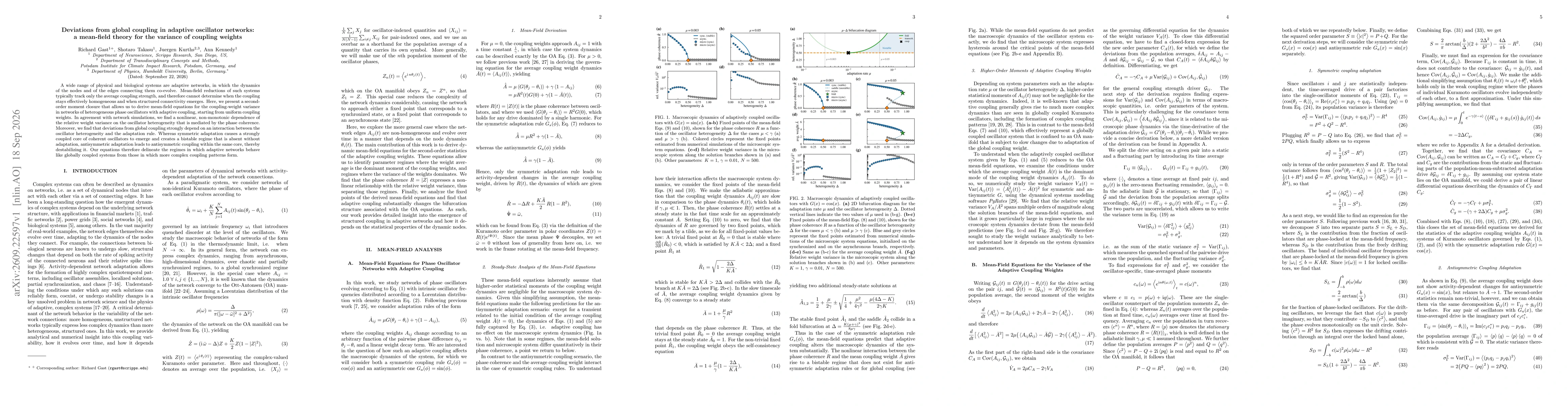 Thumbnail for Deviations from global coupling in adaptive oscillator networks: a mean-field theory for the variance of coupling weights