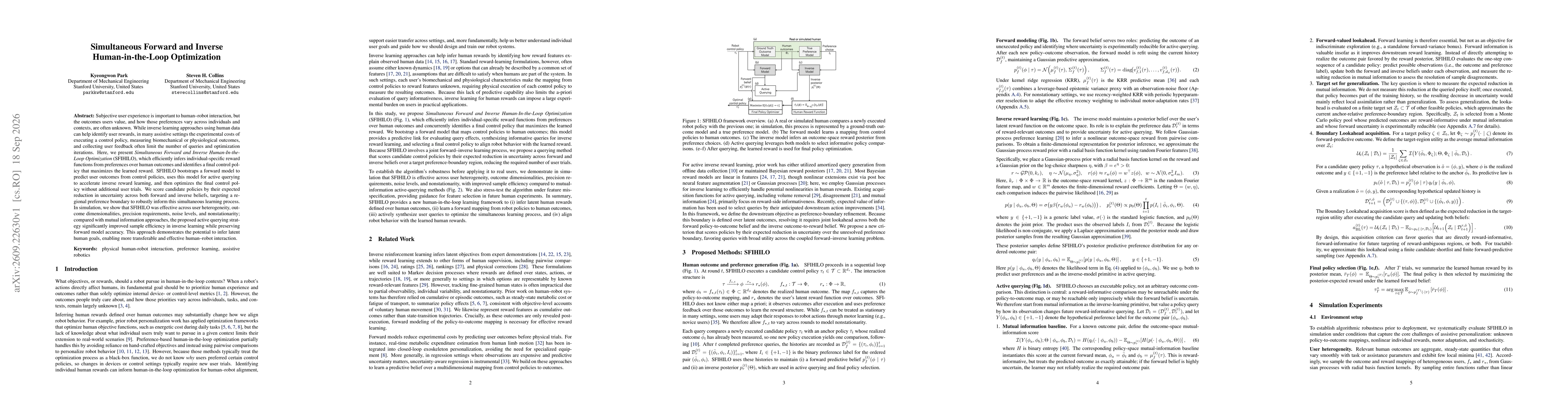 Thumbnail for Simultaneous Forward and Inverse Human-in-the-Loop Optimization