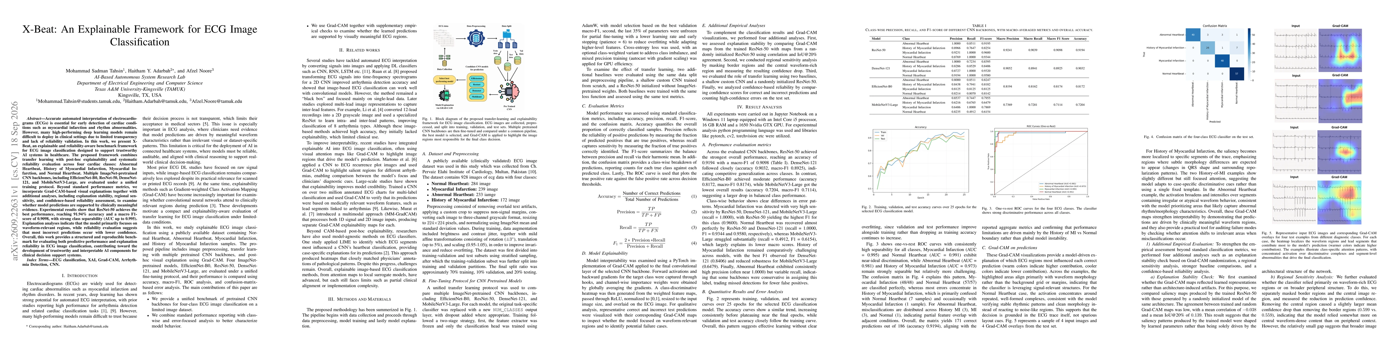 Thumbnail for X-Beat: An Explainable Framework for ECG Image Classification
