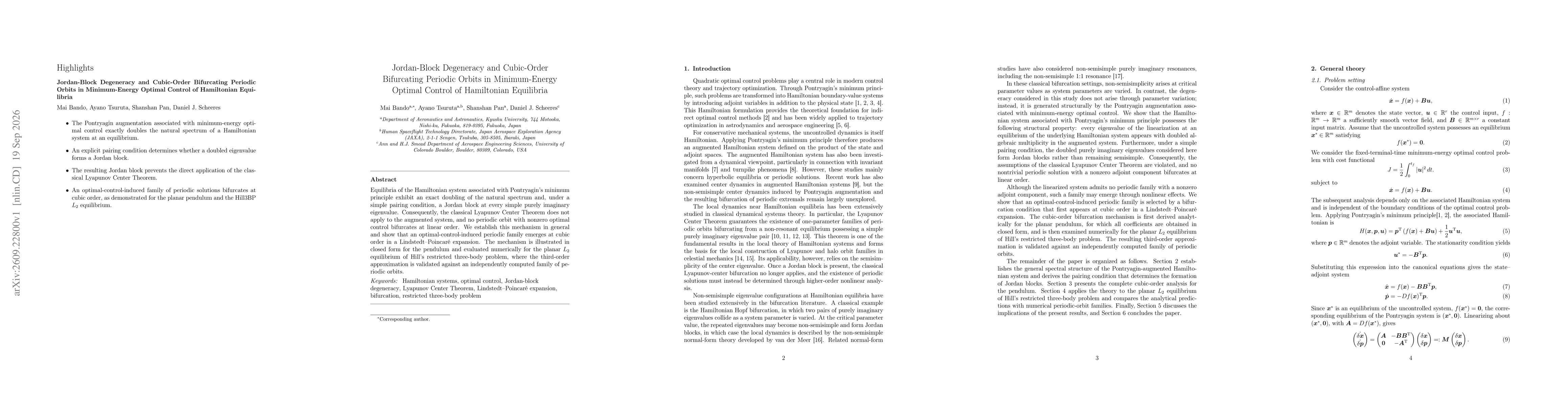 Thumbnail for Jordan-Block Degeneracy and Cubic-Order Bifurcating Periodic Orbits in Minimum-Energy Optimal Control of Hamiltonian Equilibria