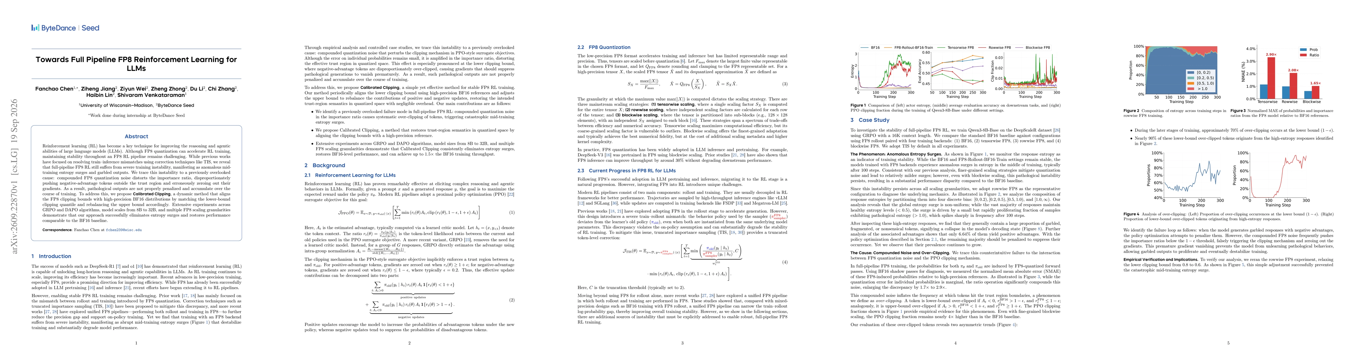 Thumbnail for Towards Full Pipeline FP8 Reinforcement Learning for LLMs