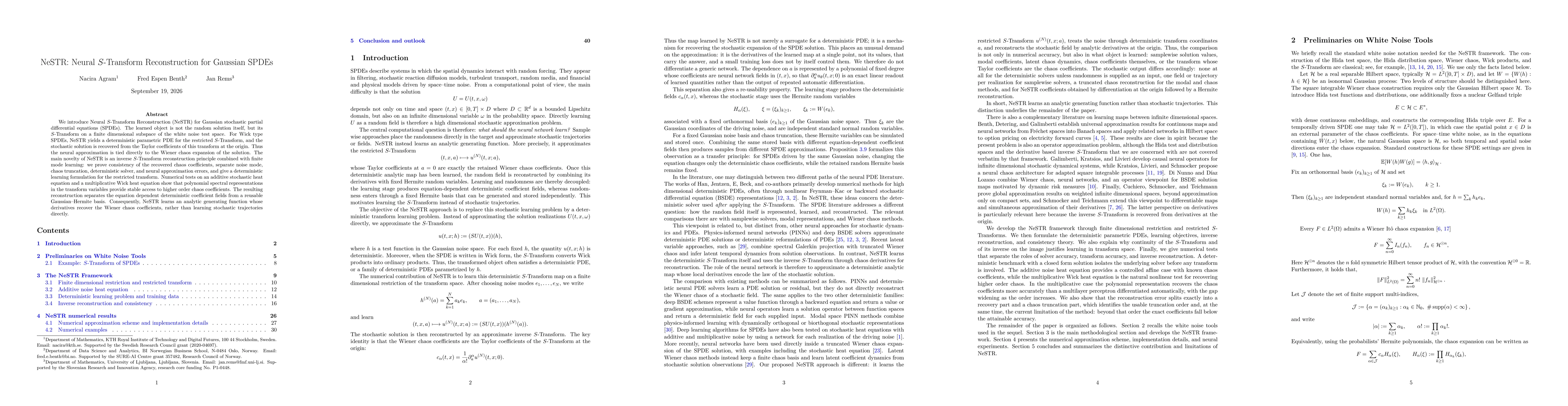 Thumbnail for NeSTR: Neural S-Transform Reconstruction for Gaussian SPDEs