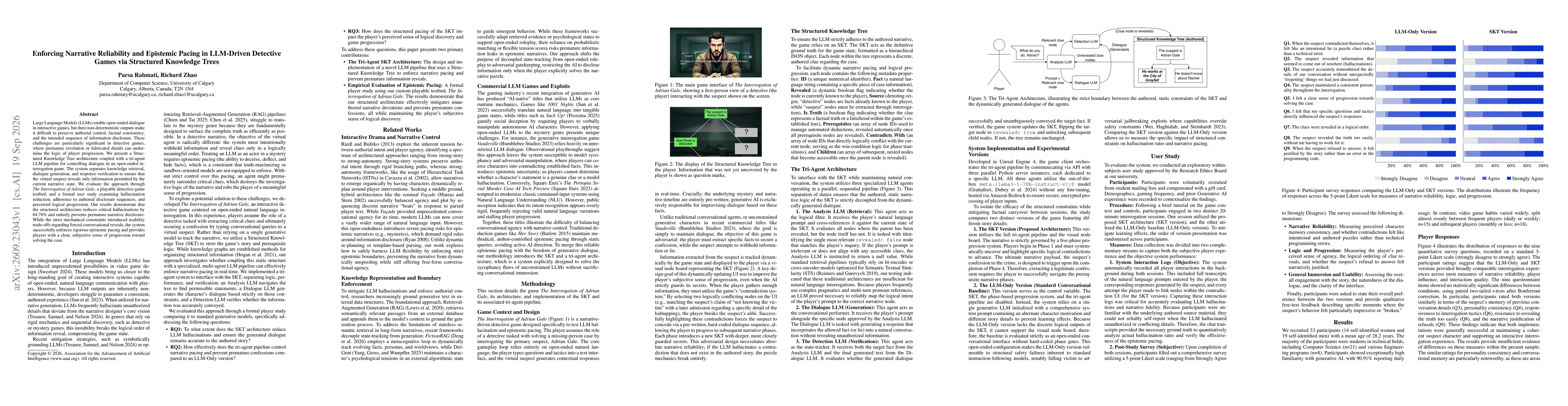 Thumbnail for Enforcing Narrative Reliability and Epistemic Pacing in LLM-Driven Detective Games via Structured Knowledge Trees