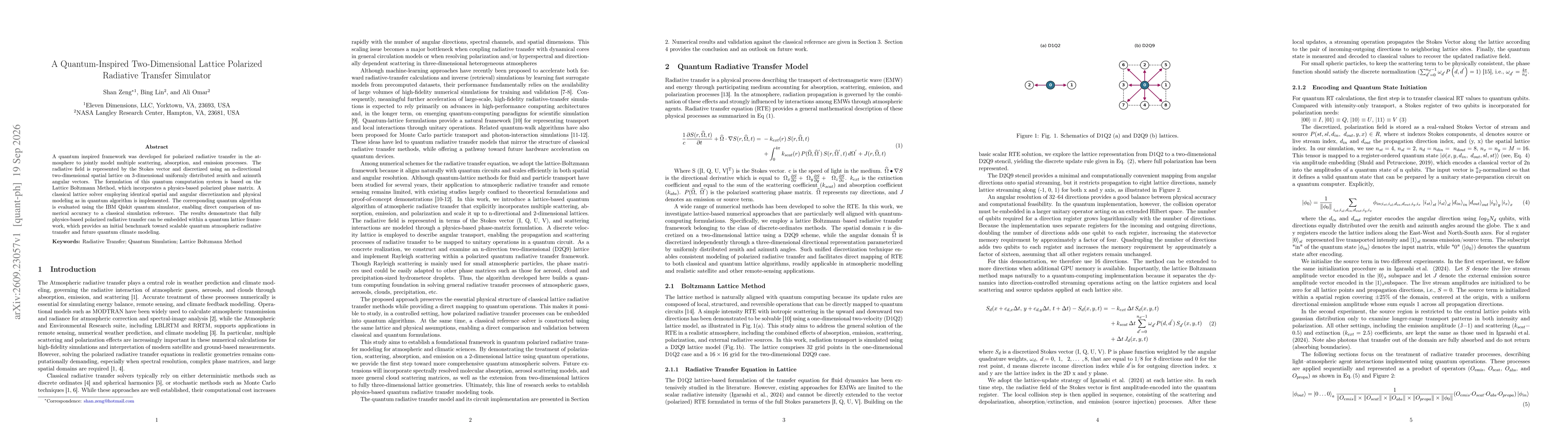 Thumbnail for A Quantum-Inspired Two-Dimensional Lattice Polarized Radiative Transfer Simulator