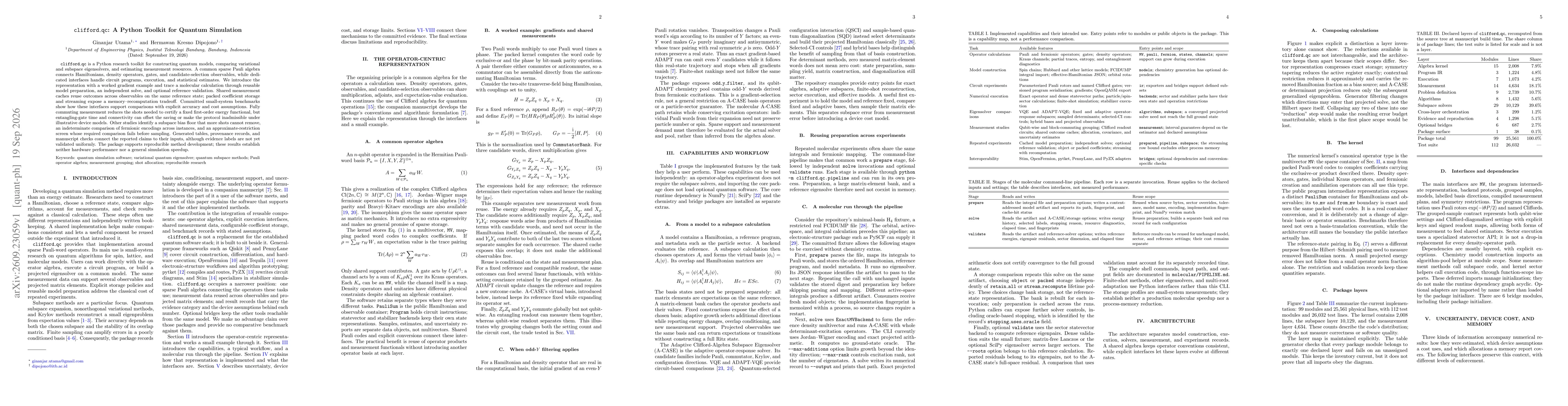Thumbnail for clifford qc: A Python Toolkit for Quantum Simulation