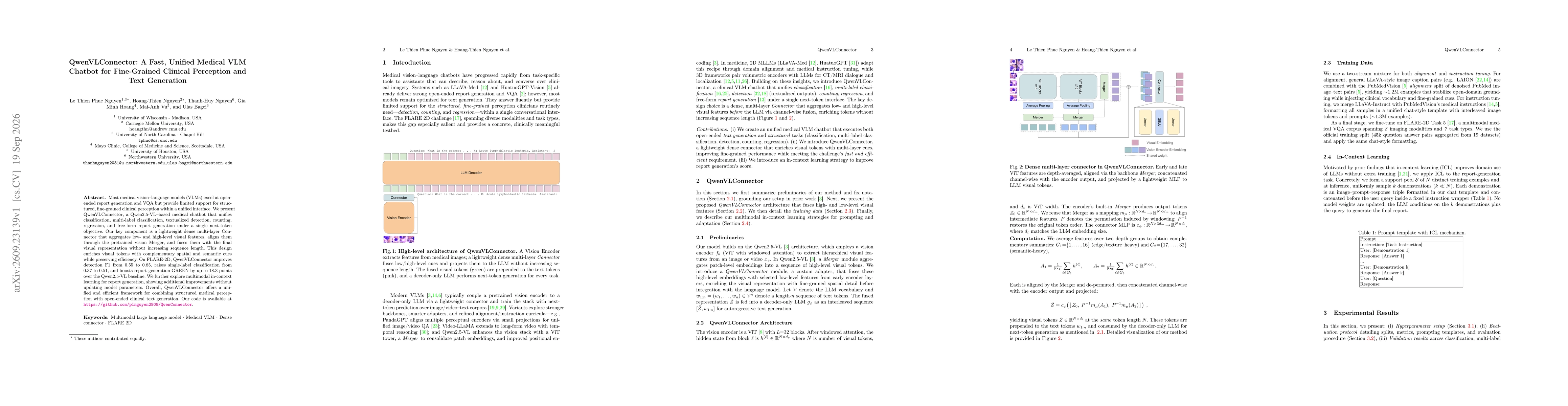 Thumbnail for QwenVLConnector: A Fast, Unified Medical VLM Chatbot for Fine-Grained Clinical Perception and Text Generation
