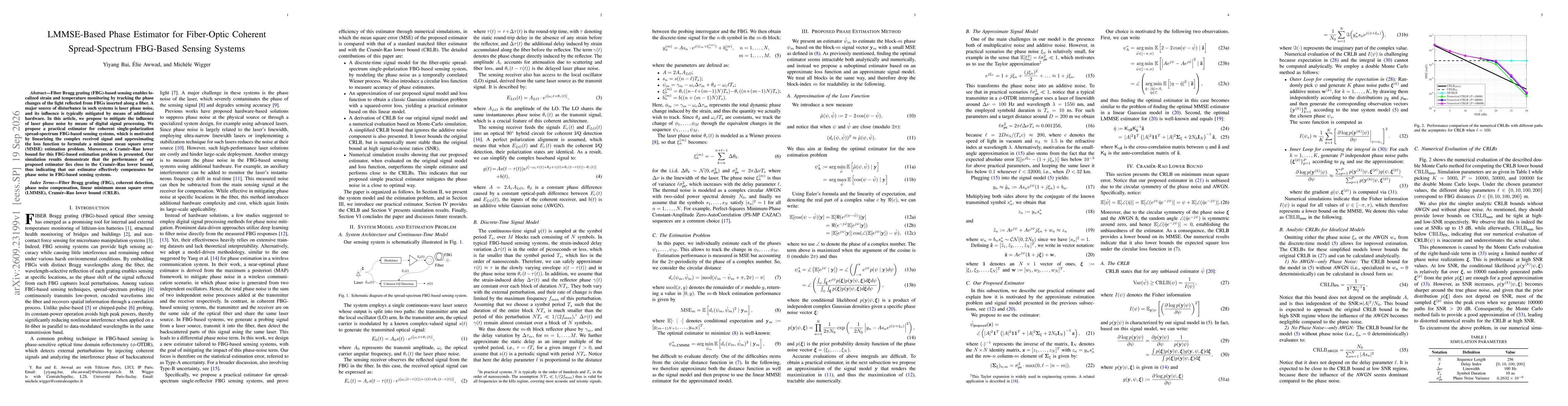 Thumbnail for LMMSE-Based Phase Estimator for Fiber-Optic Coherent Spread-Spectrum FBG-Based Sensing Systems