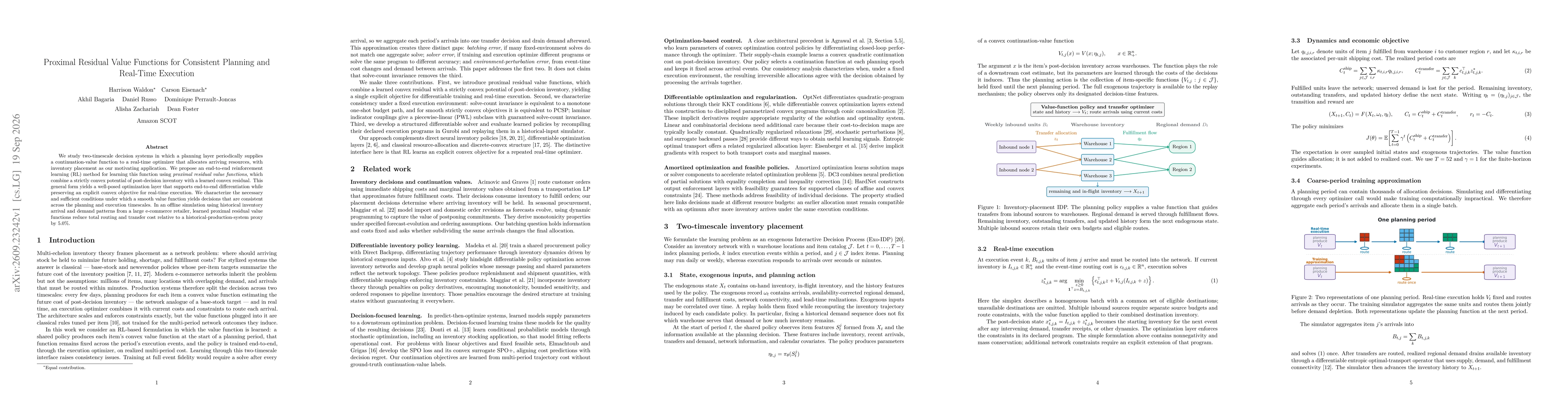 Thumbnail for Proximal Residual Value Functions for Consistent Planning and Real-Time Execution