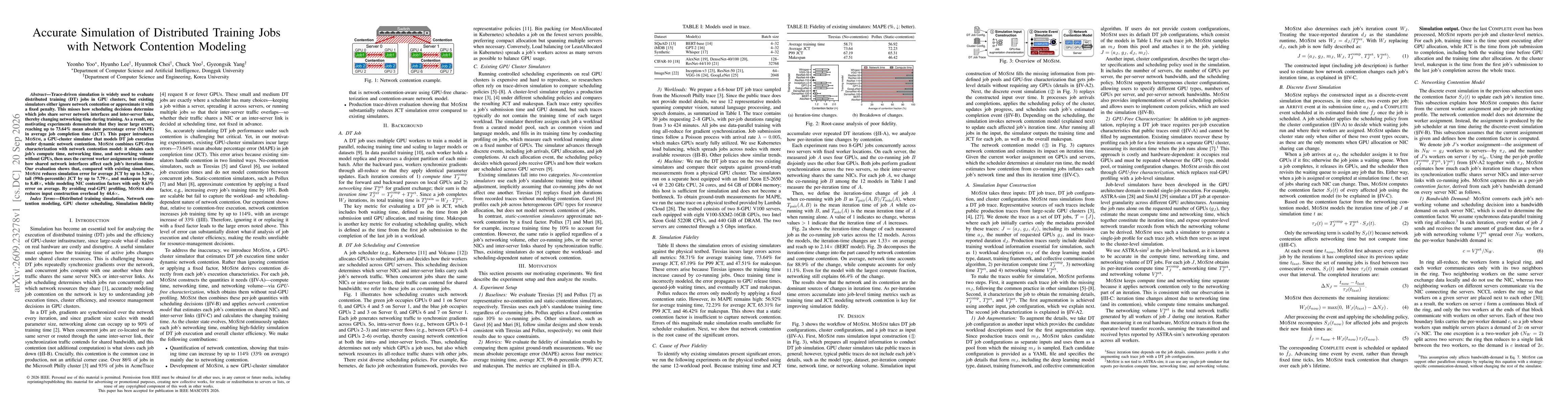 Thumbnail for Accurate Simulation of Distributed Training Jobs with Network Contention Modeling