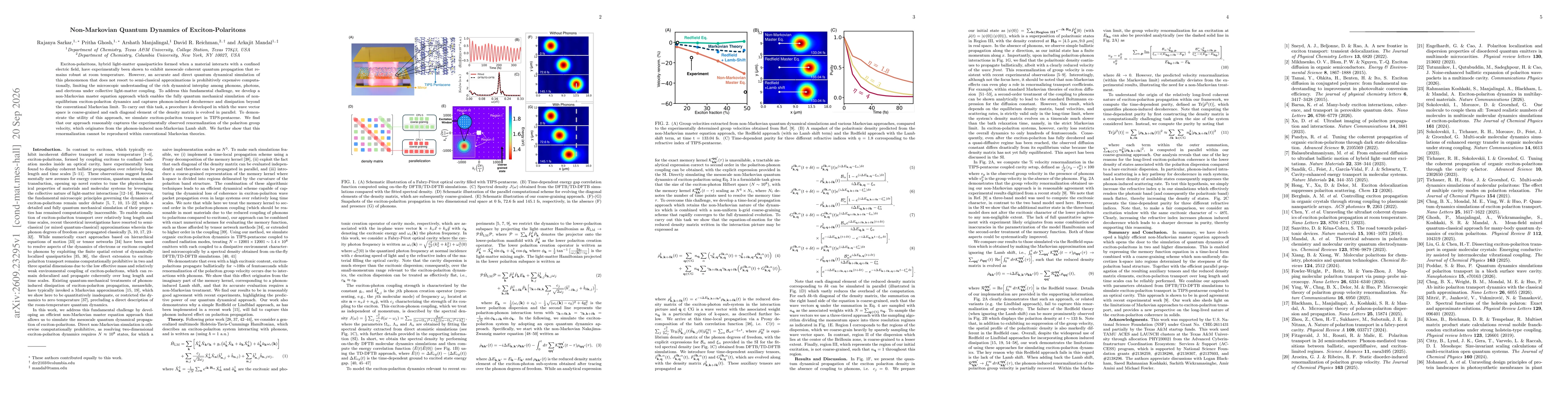 Thumbnail for Non-Markovian Quantum Dynamics of Exciton-Polaritons