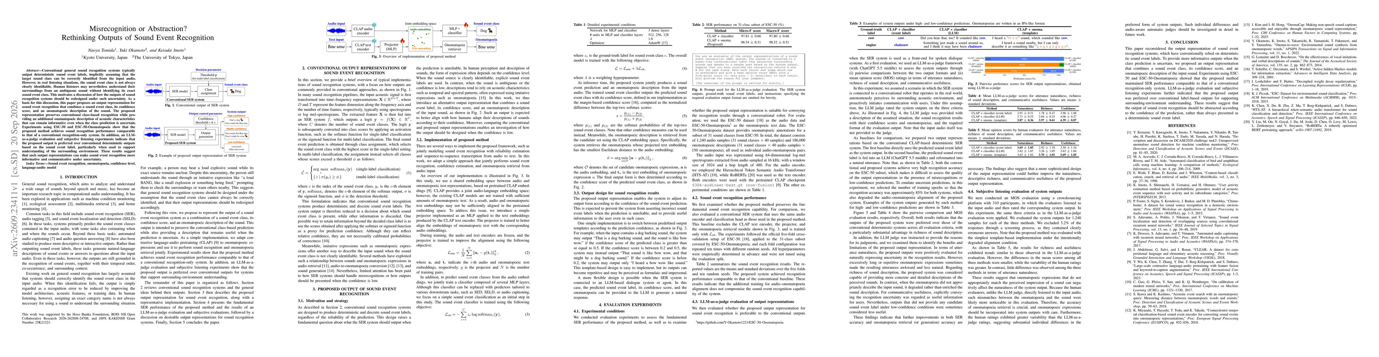 Thumbnail for Misrecognition or Abstraction? Rethinking Outputs of Sound Event Recognition