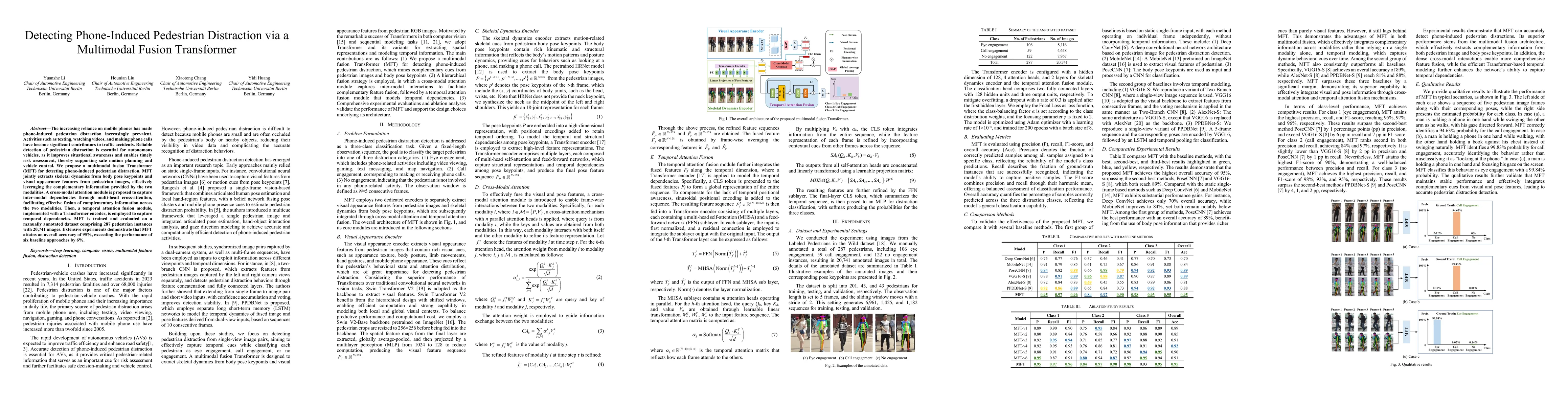 Thumbnail for Detecting Phone-Induced Pedestrian Distraction via a Multimodal Fusion Transformer