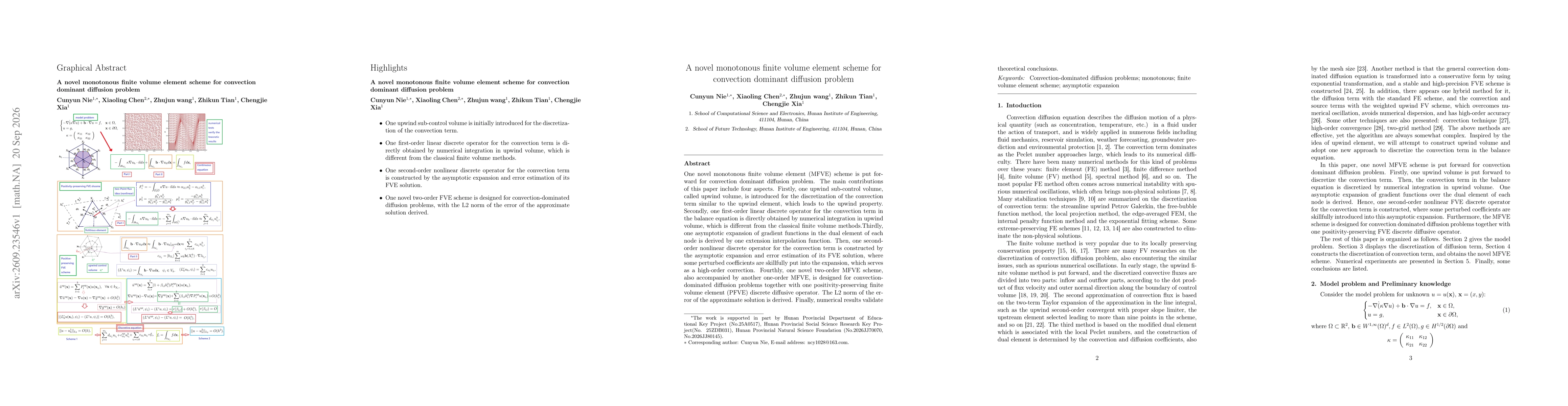 Thumbnail for A novel monotonous finite volume element scheme for convection dominant diffusion problem