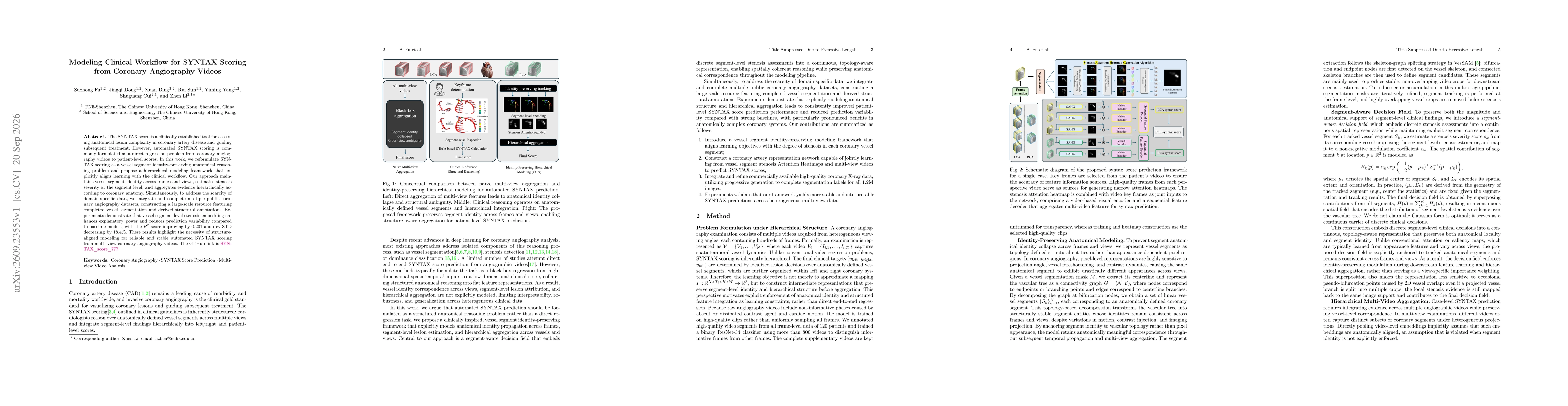 Thumbnail for Modeling Clinical Workflow for SYNTAX Scoring from Coronary Angiography Videos