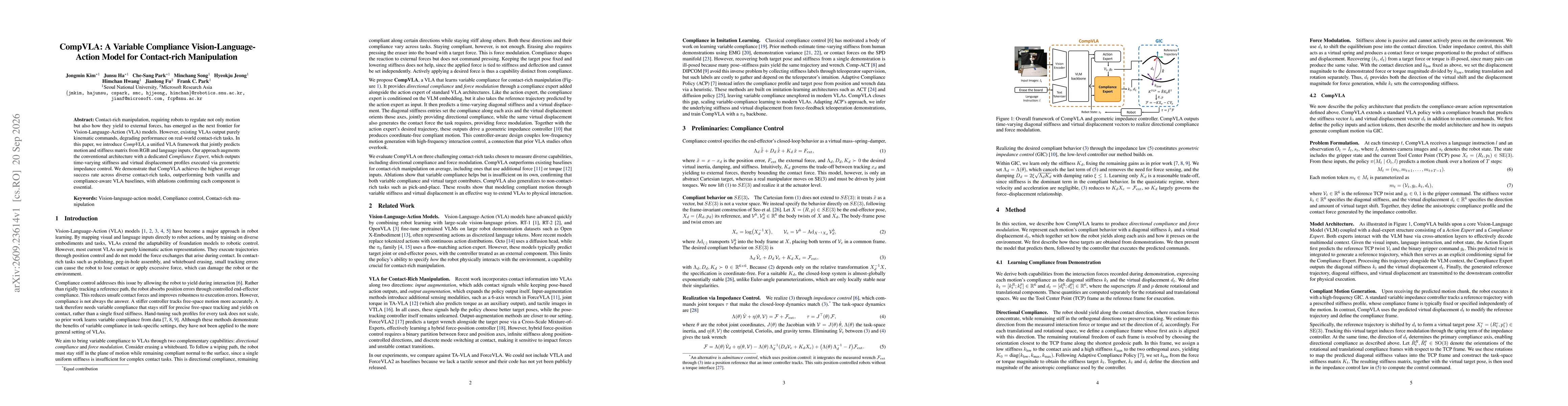 Thumbnail for CompVLA: A Variable Compliance Vision-Language-Action Model for Contact-rich Manipulation
