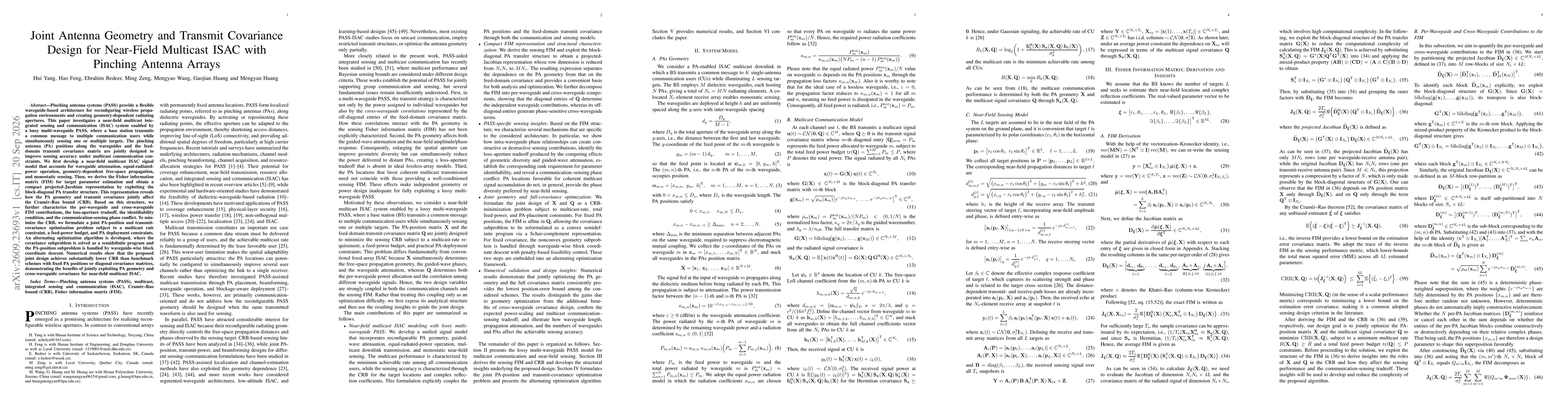 Thumbnail for Joint Antenna Geometry and Transmit Covariance Design for Near-Field Multicast ISAC with Pinching Antenna Arrays